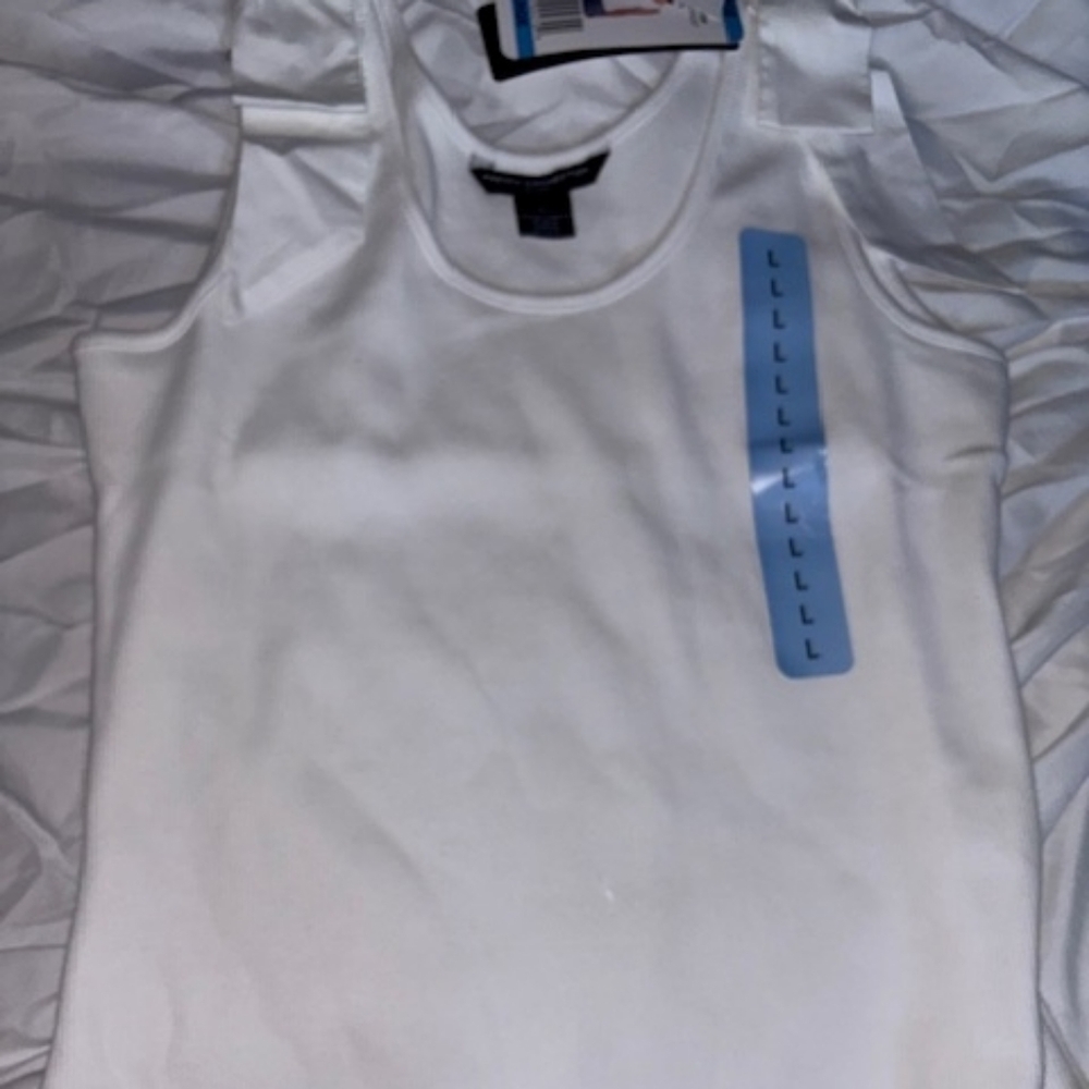 French Connection White Tank Top
